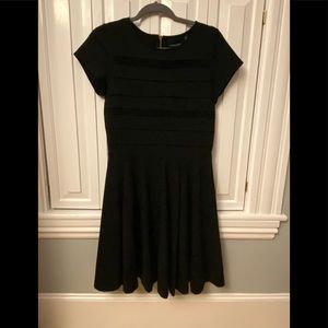 Cynthia Rowley black fit and flare dress